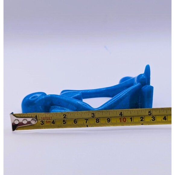 The Thinker Shiny Blue Glittered Figurines Handcrafted with Epoxy Resin NEW - Picture 6 of 6